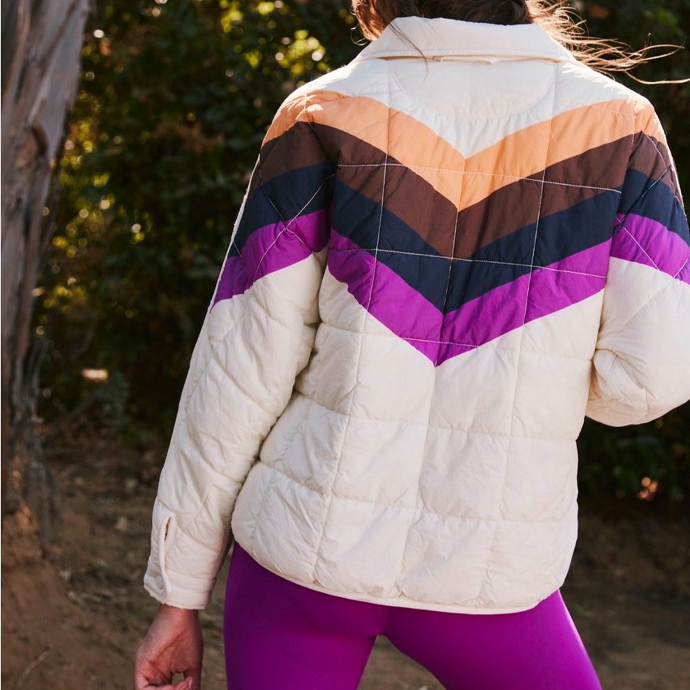 NWT Large Free People Movement x Hatch Printed Puffer Jacket - Picture 2 of 9